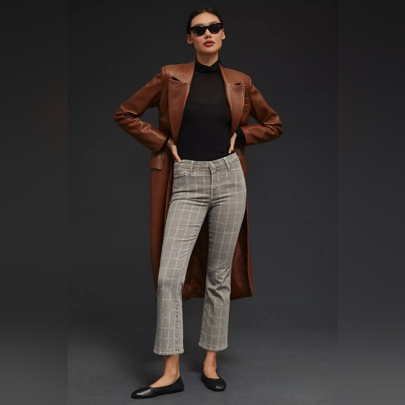 Frame Denim Denim - FRAME Le Crop Mini Boot In Windowpane Plaid Jeans 24 FALL STAPLE!